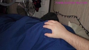 Secret BJ under Blankets don't want Roommates to see