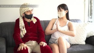 Uncensored Japanese Girl taken by Middle Eastern Man with Turban and Big Dick