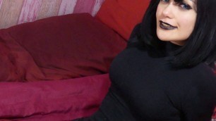 Goth teen Mavis riding dick hard and climaxing - Part 3