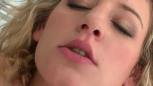 Czech teen Kristina Blond gets her small asshole licked