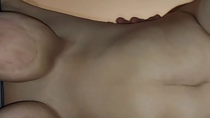Sex and massage with a masseuse with huge tits, tits shaking loudly