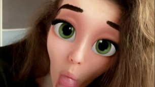 Cute snapchat barbie sucked all the cum out of me! pov