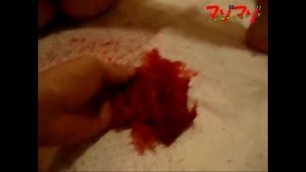 Japanese amateur couple SM play hot wax in a pussy and vagina&period;